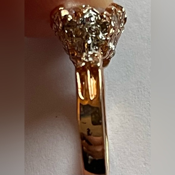 Evbea Rose Goldplated Skull Ring Size 6 - Picture 9 of 11